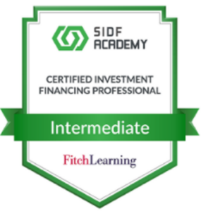 Fitch Learning and SIDF Intermediate Course badge 